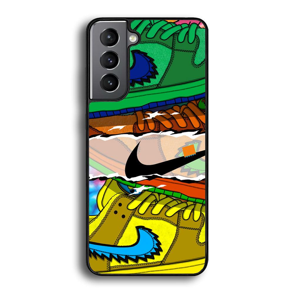 Nike Hippie Velvet Samsung Galaxy S21 Case-Rubber Black (2D Case)-Oxvistore