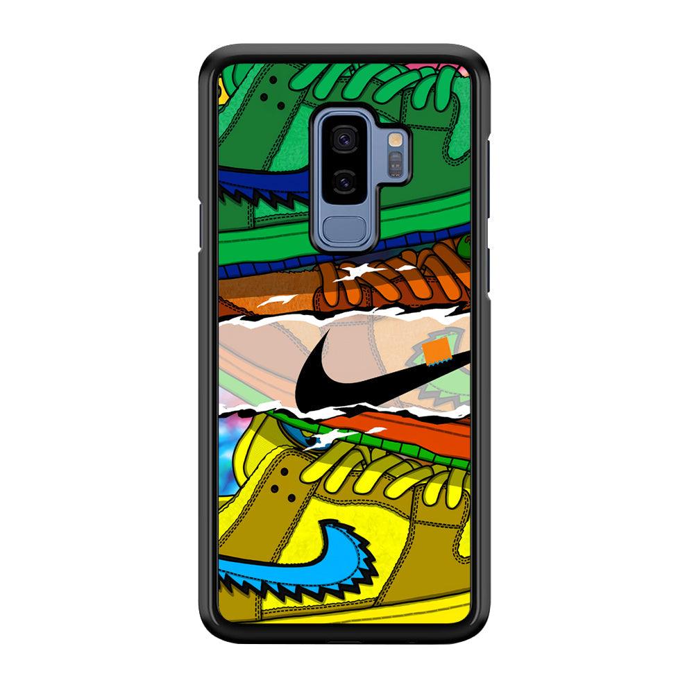 Nike Hippie Velvet Samsung Galaxy S9 Plus Case-Rubber Black (2D Case)-Oxvistore