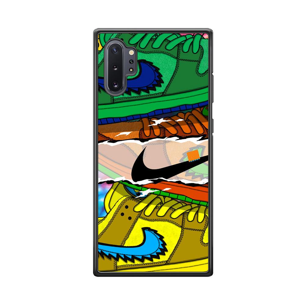 Nike Hippie Velvet Samsung Galaxy Note 10 Plus Case-Rubber Black (2D Case)-Oxvistore