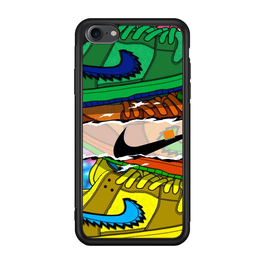 Nike Hippie Velvet iPhone 7 Case-Rubber Black (2D Case)-Oxvistore