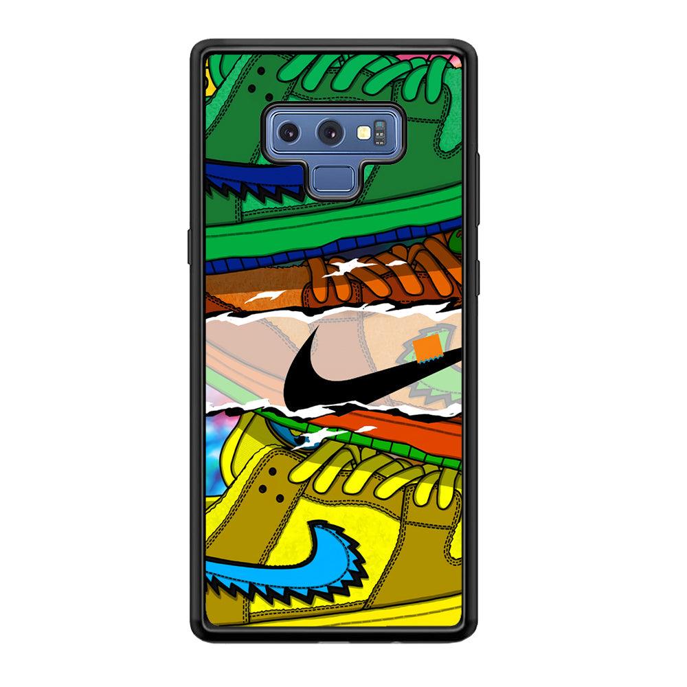 Nike Hippie Velvet Samsung Galaxy Note 9 Case-Rubber Black (2D Case)-Oxvistore