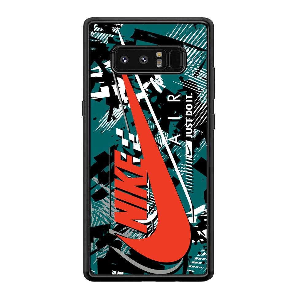 Nike Horizon Flag Samsung Galaxy Note 8 Case-Rubber Black (2D Case)-Oxvistore