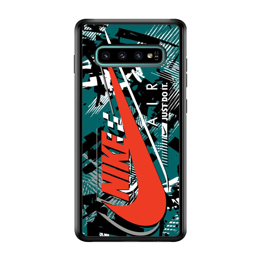Nike Horizon Flag Samsung Galaxy S10 Plus Case-Rubber Black (2D Case)-Oxvistore