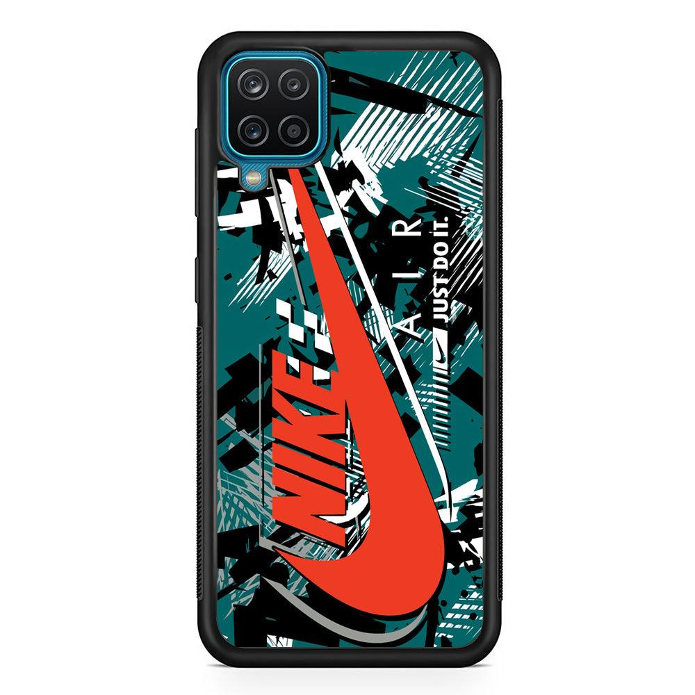 Nike Horizon Flag Samsung Galaxy A12 Case-Rubber Black (2D Case)-Oxvistore