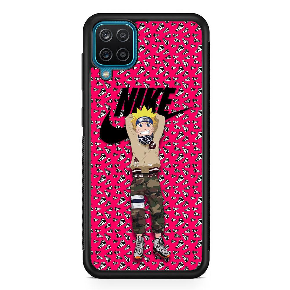 Nike Hype Naruto Kid Samsung Galaxy A12 Case-Rubber Black (2D Case)-Oxvistore