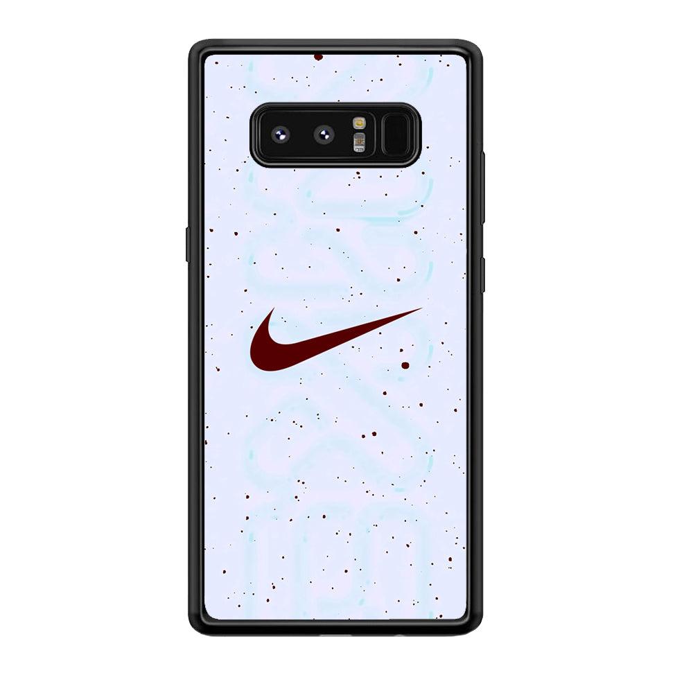 Nike Invisible Shadow Samsung Galaxy Note 8 Case-Rubber Black (2D Case)-Oxvistore