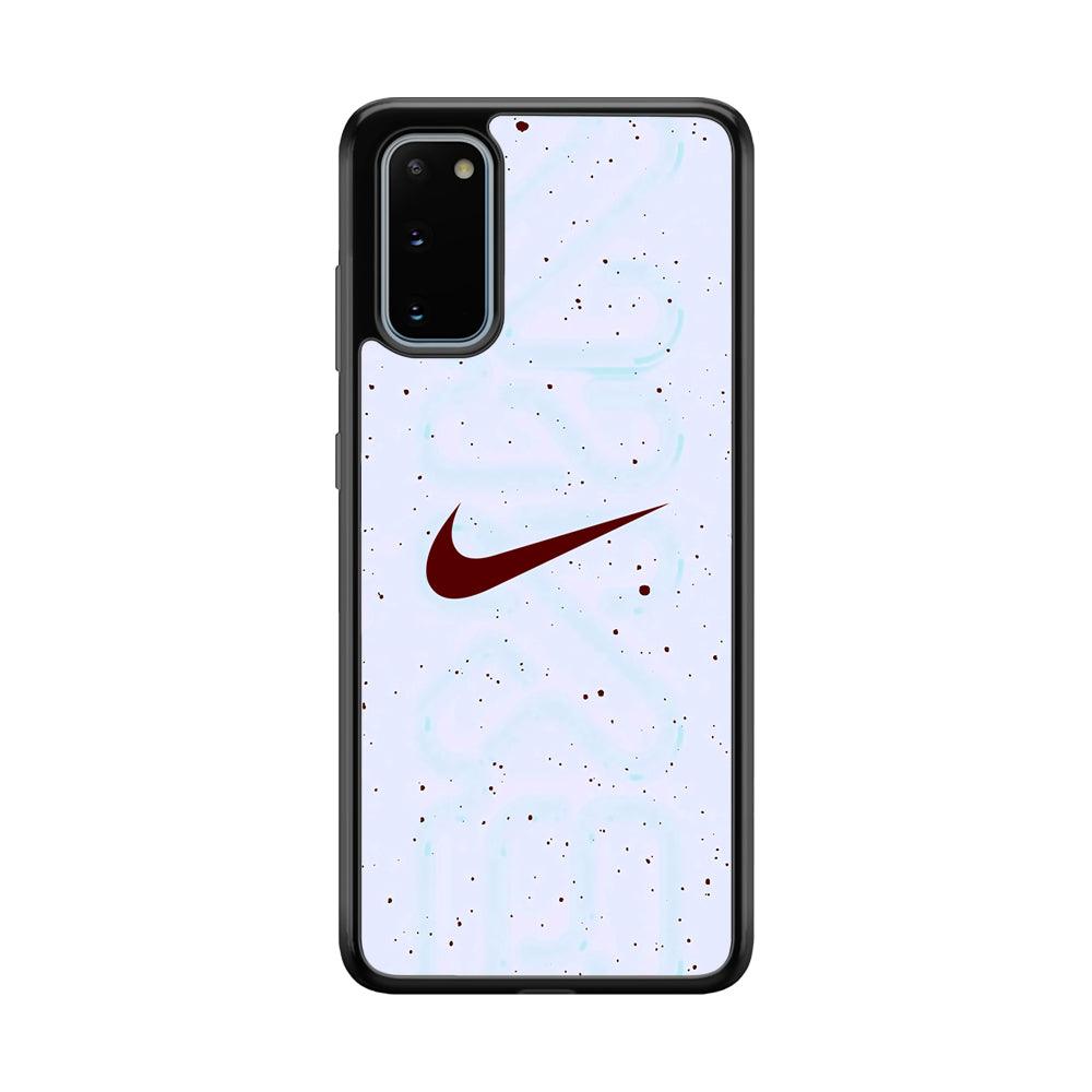 Nike Invisible Shadow Samsung Galaxy S20 Case-Rubber Black (2D Case)-Oxvistore