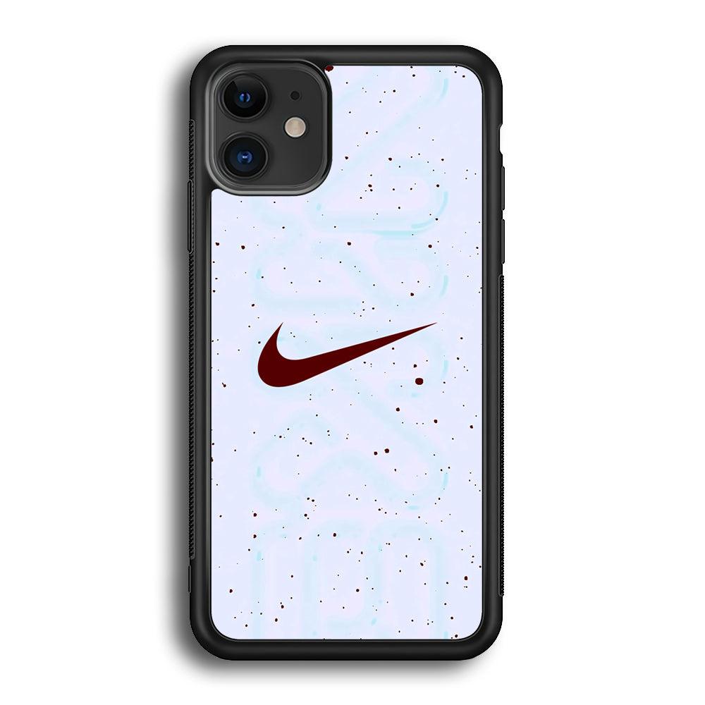 Nike Invisible Shadow iPhone 12 Case-Rubber Black (2D Case)-Oxvistore