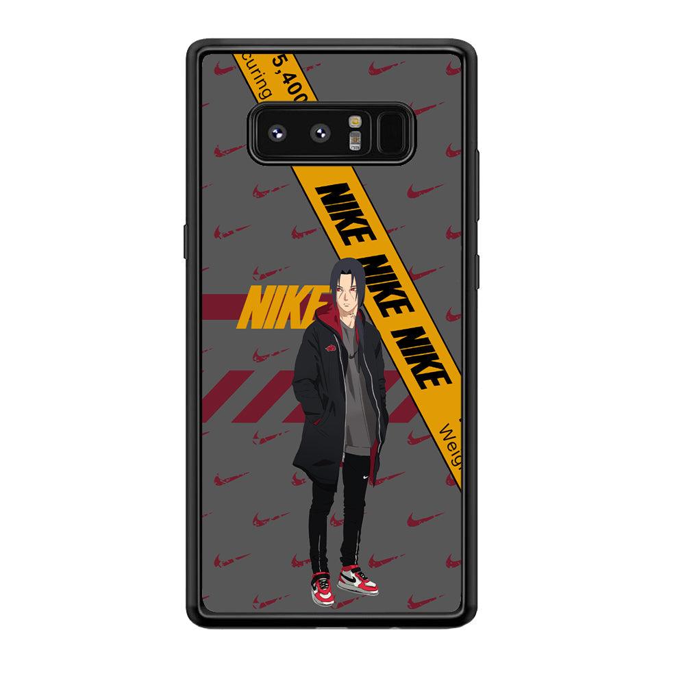 Nike Itachi Casual Suit Samsung Galaxy Note 8 Case-Rubber Black (2D Case)-Oxvistore