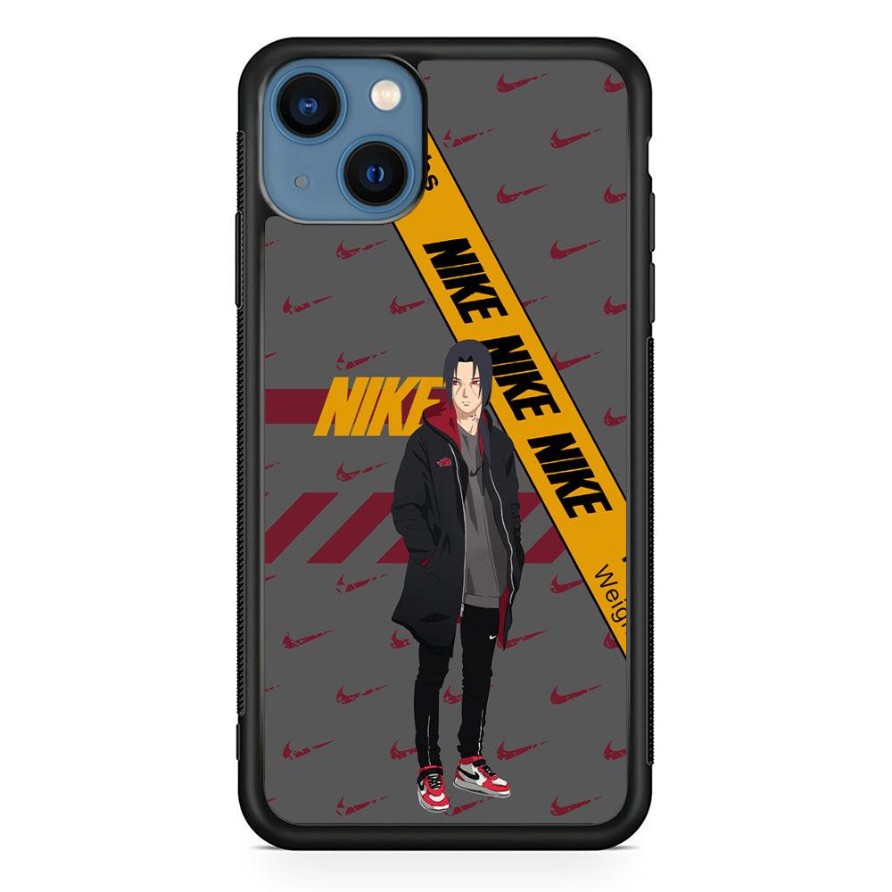 Nike Itachi Casual Suit iPhone 14 Plus Case-Rubber Black (2D Case)-Oxvistore