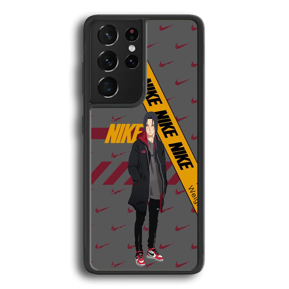 Nike Itachi Casual Suit Samsung Galaxy S24 Ultra Case-Rubber Black (2D Case)-Oxvistore