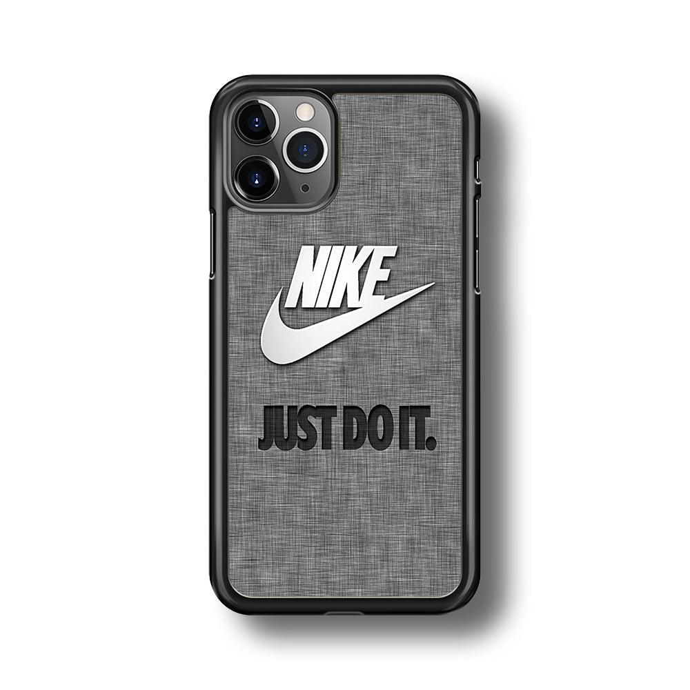 Nike Just Do It Paper iPhone 11 Pro Case-Rubber Black (2D Case)-Oxvistore