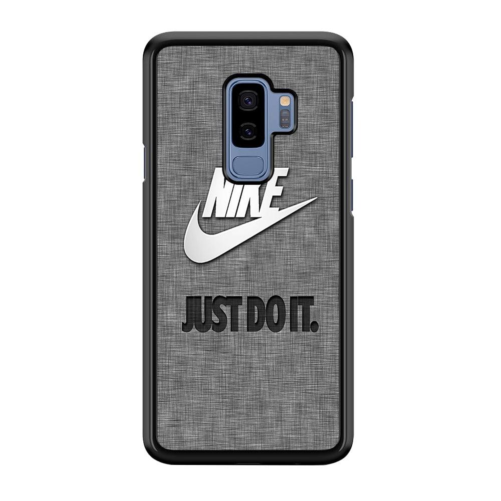 Nike Just Do It Paper Samsung Galaxy S9 Plus Case-Rubber Black (2D Case)-Oxvistore