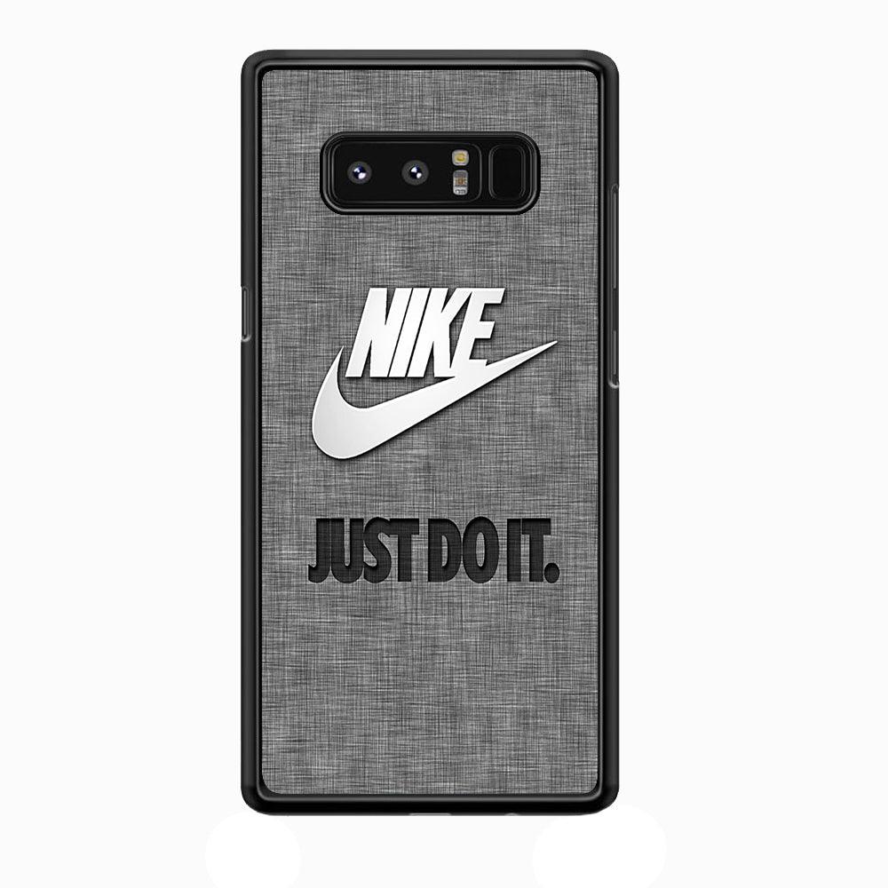 Nike Just Do It Paper Samsung Galaxy Note 8 Case-Rubber Black (2D Case)-Oxvistore