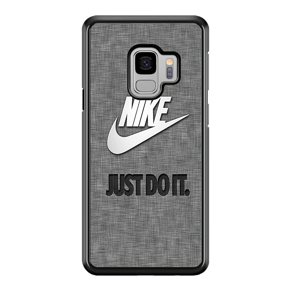 Nike Just Do It Paper Samsung Galaxy S9 Case-Rubber Black (2D Case)-Oxvistore