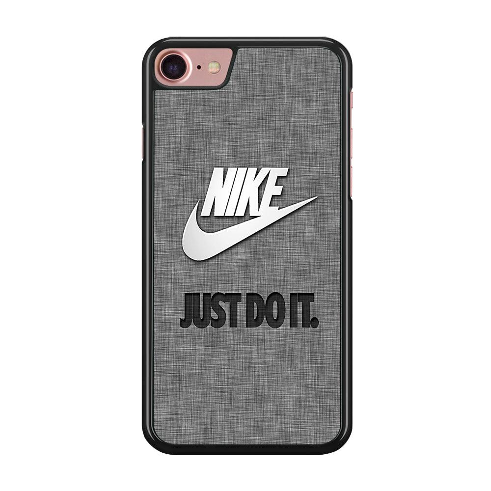 Nike Just Do It Paper iPhone 8 Case-Rubber Black (2D Case)-Oxvistore