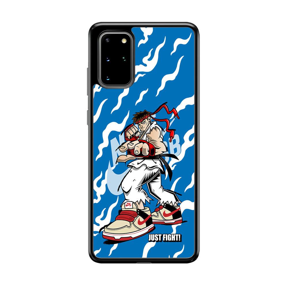 Nike Just Do It and Fight It Samsung Galaxy S20 Plus Case-Rubber Black (2D Case)-Oxvistore