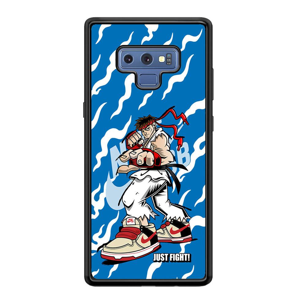 Nike Just Do It and Fight It Samsung Galaxy Note 9 Case-Rubber Black (2D Case)-Oxvistore