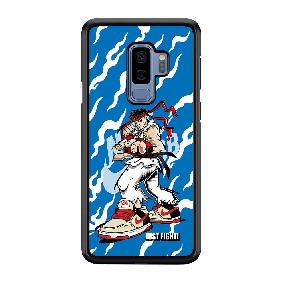 Nike Just Do It and Fight It Samsung Galaxy S9 Plus Case-Rubber Black (2D Case)-Oxvistore