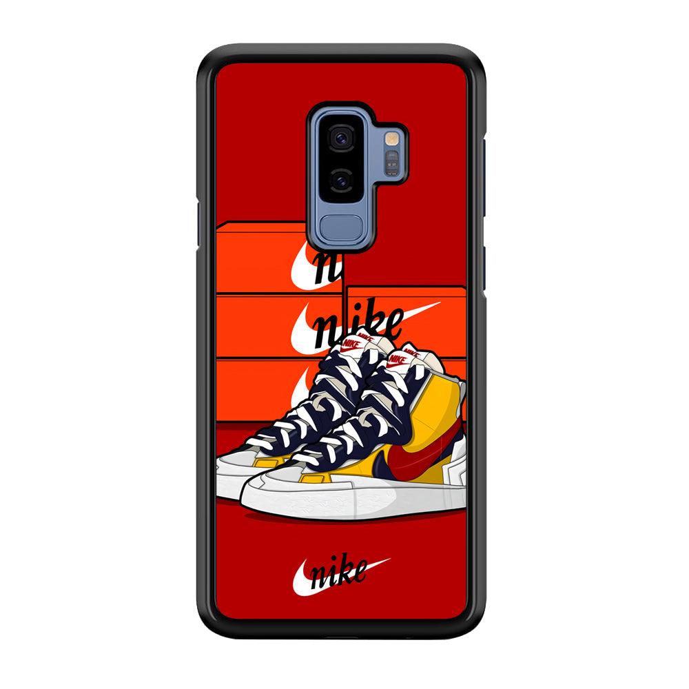 Nike Just for Collection Samsung Galaxy S9 Plus Case-Rubber Black (2D Case)-Oxvistore