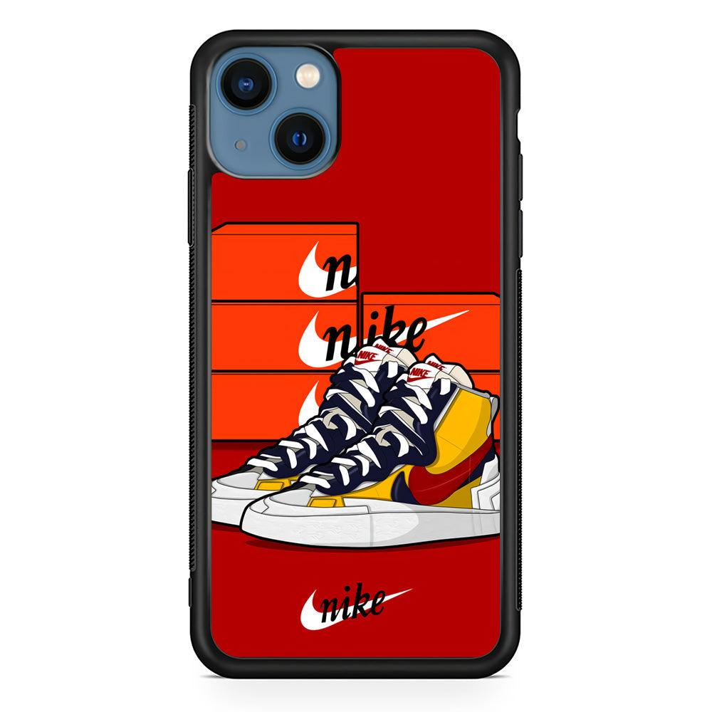 Nike Just for Collection iPhone 13 Case-Rubber Black (2D Case)-Oxvistore