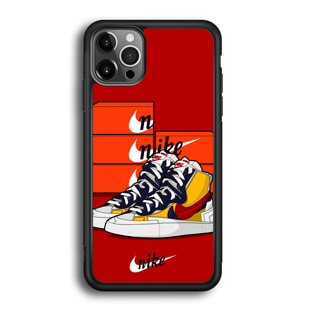 Nike Just for Collection iPhone 12 Pro Case-Rubber Black (2D Case)-Oxvistore