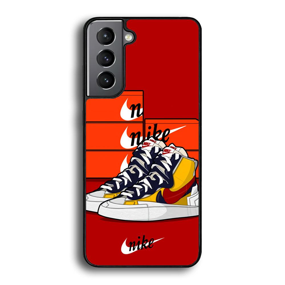Nike Just for Collection Samsung Galaxy S21 Plus Case-Rubber Black (2D Case)-Oxvistore