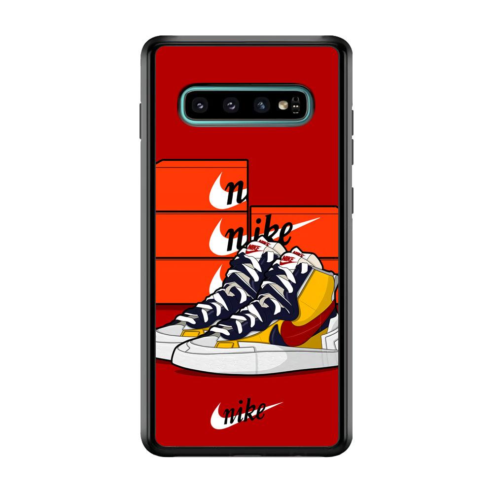 Nike Just for Collection Samsung Galaxy S10 Case-Rubber Black (2D Case)-Oxvistore