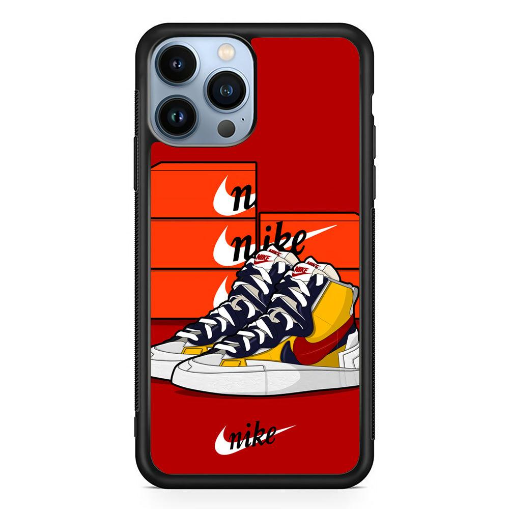 Nike Just for Collection iPhone 14 Pro Max Case-Rubber Black (2D Case)-Oxvistore