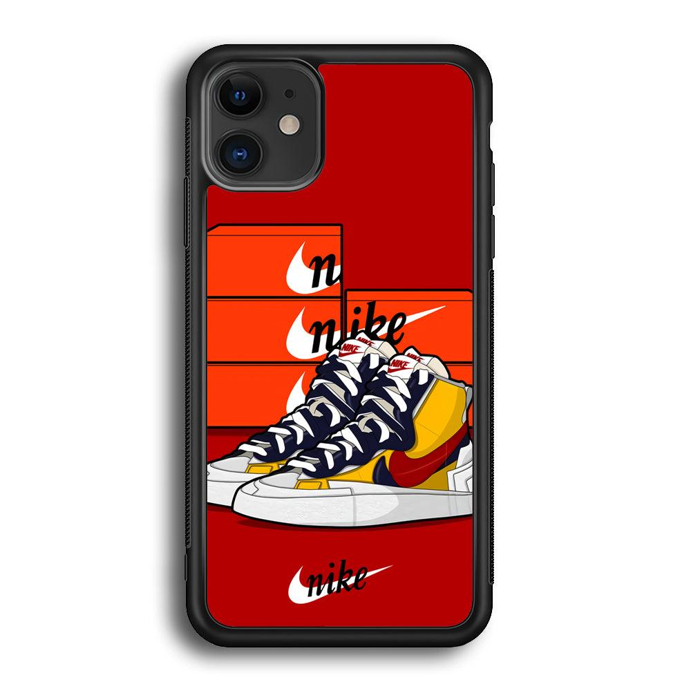 Nike Just for Collection iPhone 12 Case-Rubber Black (2D Case)-Oxvistore