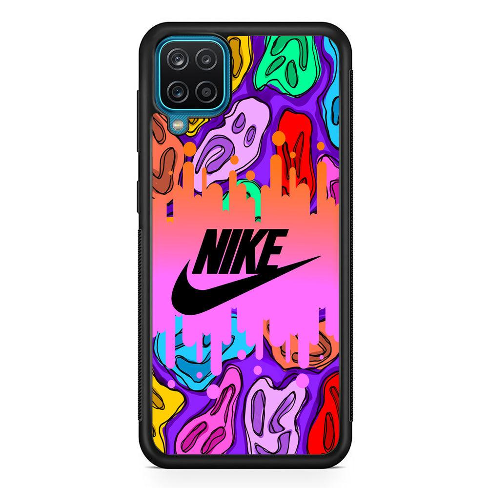 Nike Keep The Expression Samsung Galaxy A12 Case-Rubber Black (2D Case)-Oxvistore