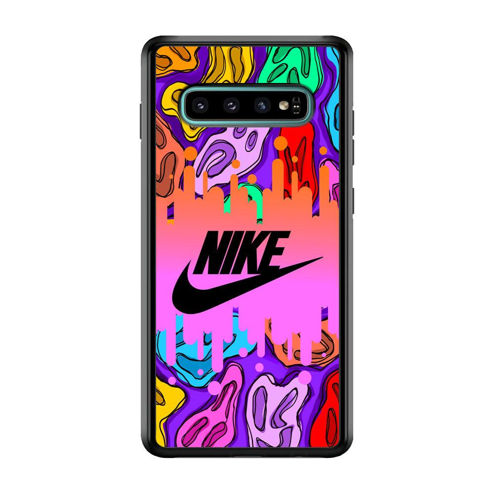 Nike Keep The Expression Samsung Galaxy S10 Case-Rubber Black (2D Case)-Oxvistore
