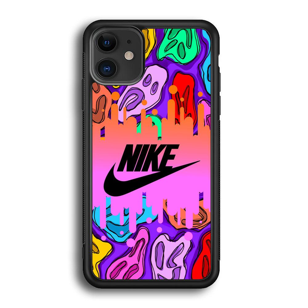 Nike Keep The Expression iPhone 12 Case-Rubber Black (2D Case)-Oxvistore