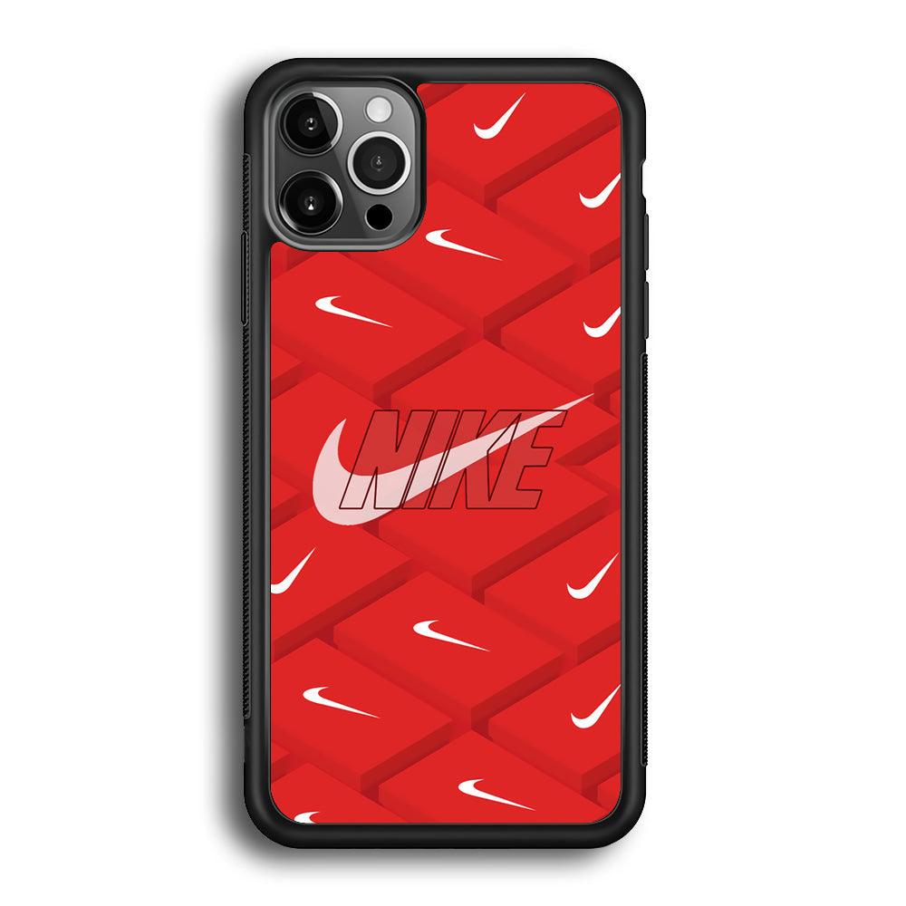 Nike Keyboard Button iPhone 12 Pro Max Case-Rubber Black (2D Case)-Oxvistore