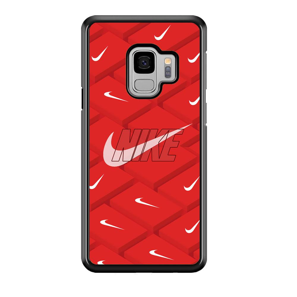 Nike Keyboard Button Samsung Galaxy S9 Case-Rubber Black (2D Case)-Oxvistore