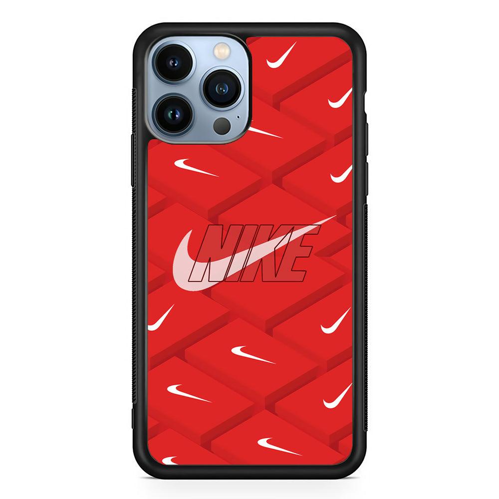 Nike Keyboard Button iPhone 14 Pro Max Case-Rubber Black (2D Case)-Oxvistore
