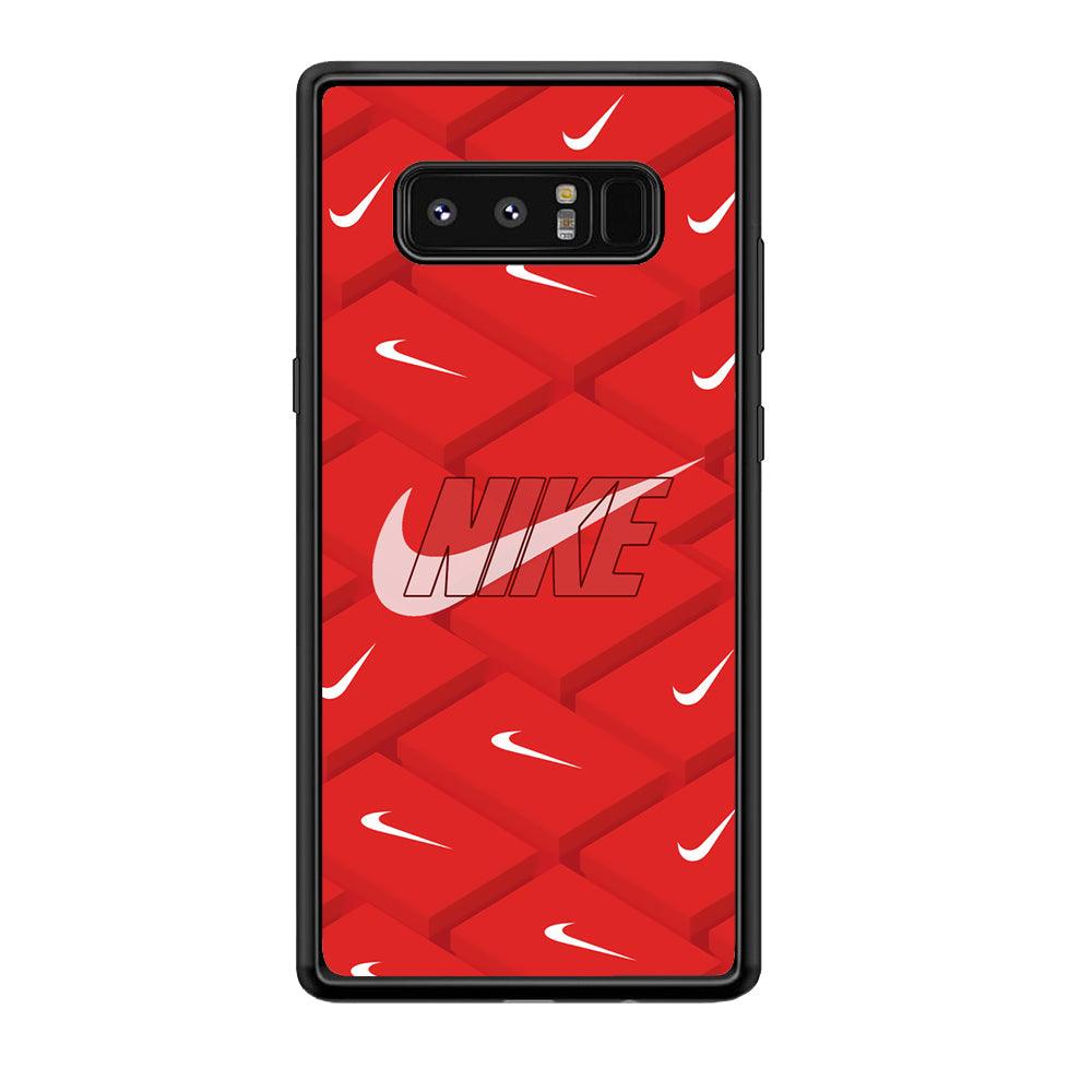Nike Keyboard Button Samsung Galaxy Note 8 Case-Rubber Black (2D Case)-Oxvistore