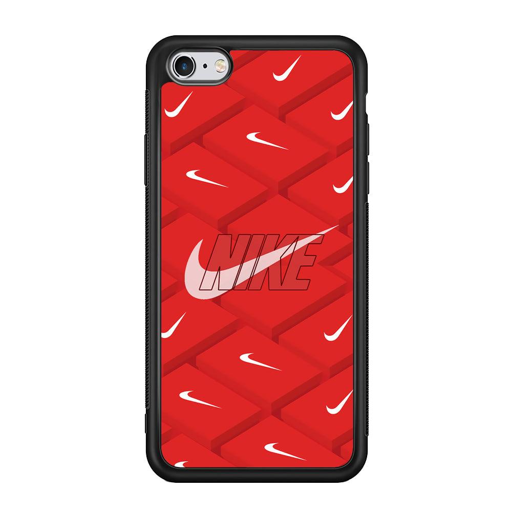 Nike Keyboard Button iPhone 6 Plus | 6s Plus Case-Rubber Black (2D Case)-Oxvistore