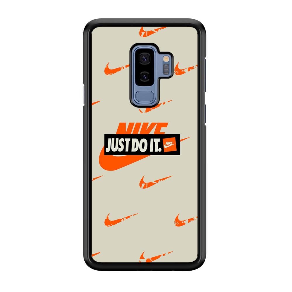 Nike Layer of Emblem Samsung Galaxy S9 Plus Case-Rubber Black (2D Case)-Oxvistore