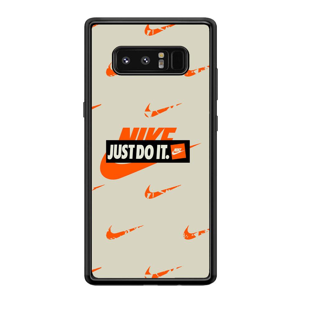 Nike Layer of Emblem Samsung Galaxy Note 8 Case-Rubber Black (2D Case)-Oxvistore