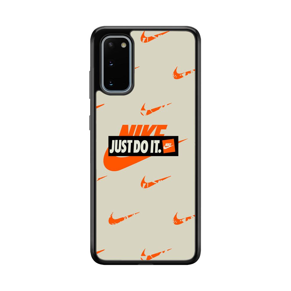 Nike Layer of Emblem Samsung Galaxy S20 Case-Rubber Black (2D Case)-Oxvistore