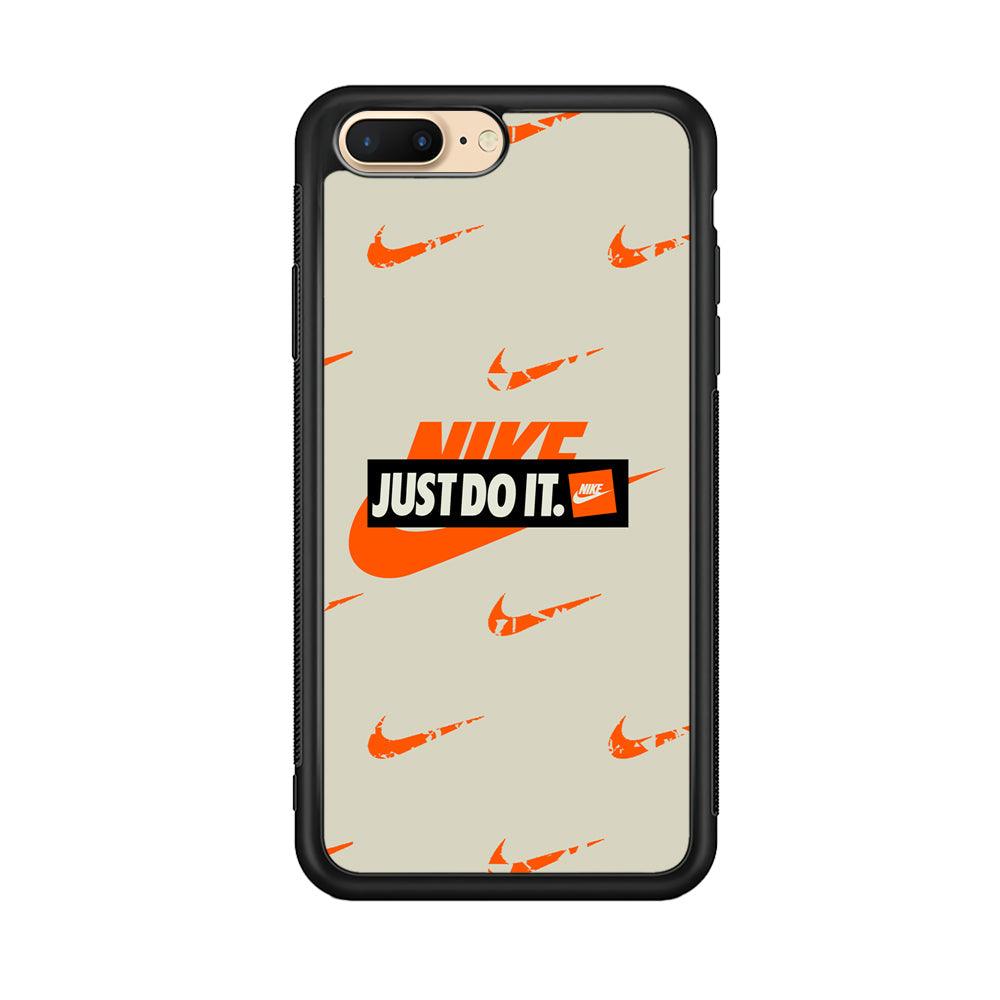 Nike Layer of Emblem iPhone 7 Plus Case-Rubber Black (2D Case)-Oxvistore