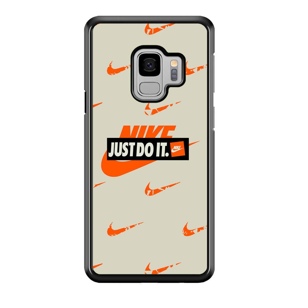 Nike Layer of Emblem Samsung Galaxy S9 Case-Rubber Black (2D Case)-Oxvistore