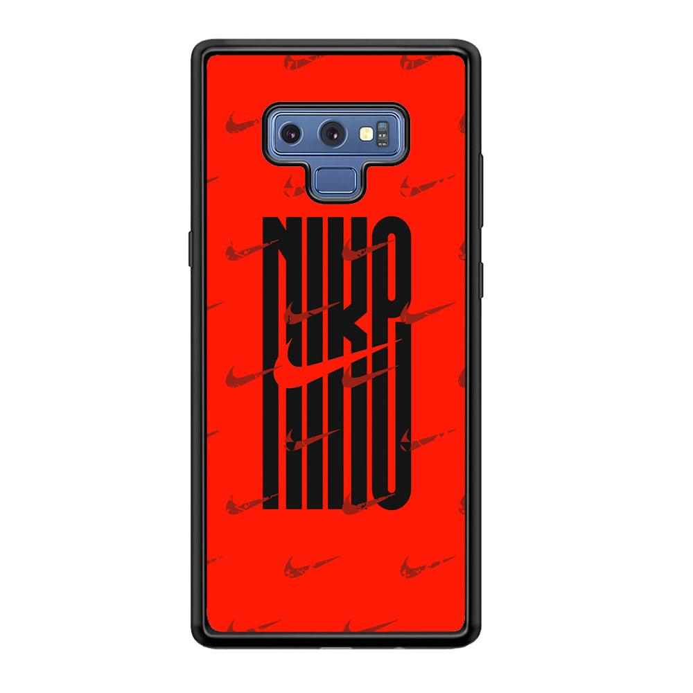 Nike Light Up The Red Samsung Galaxy Note 9 Case-Rubber Black (2D Case)-Oxvistore