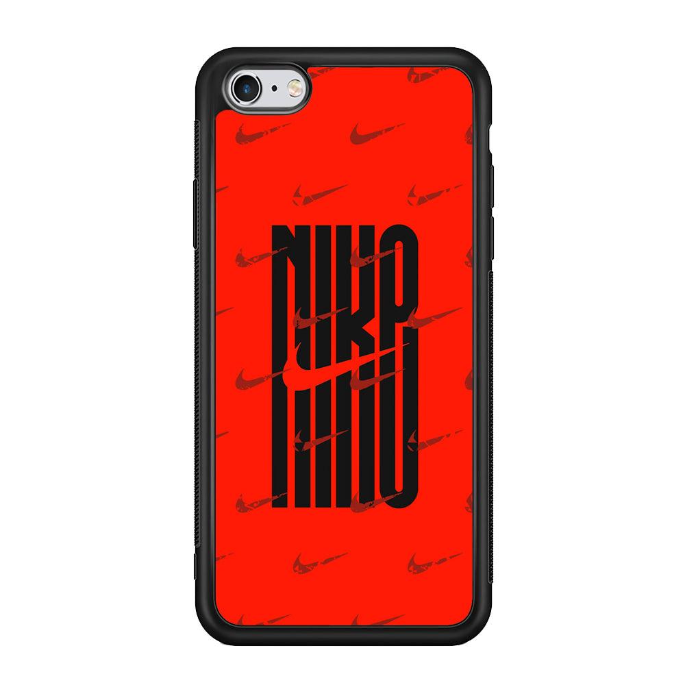 Nike Light Up The Red iPhone 6 Plus | 6s Plus Case-Rubber Black (2D Case)-Oxvistore
