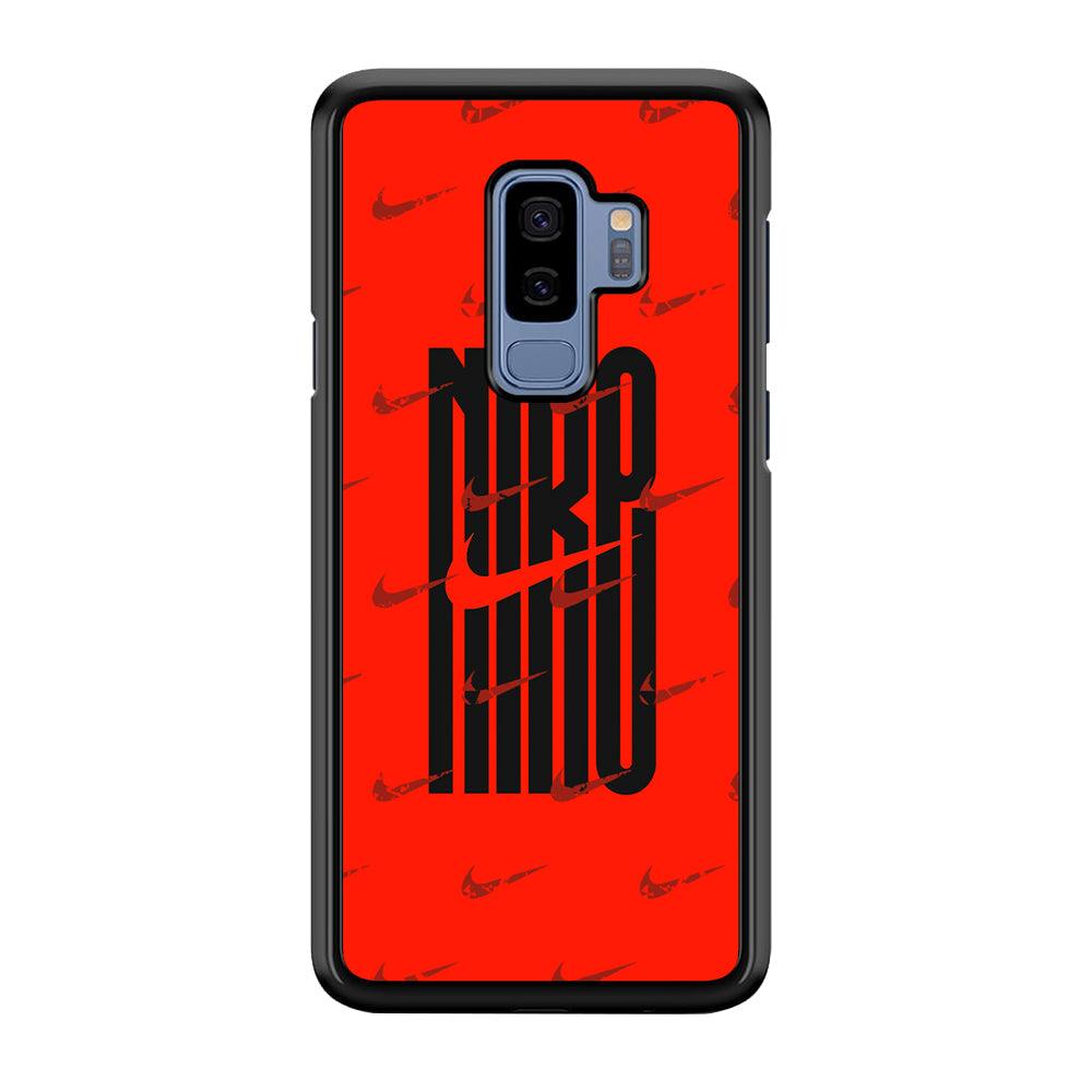 Nike Light Up The Red Samsung Galaxy S9 Plus Case-Rubber Black (2D Case)-Oxvistore