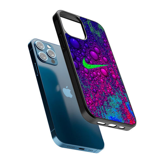 Nike Logo Color Bubbles Art 2D Rubber Phone Case-Oxvistore