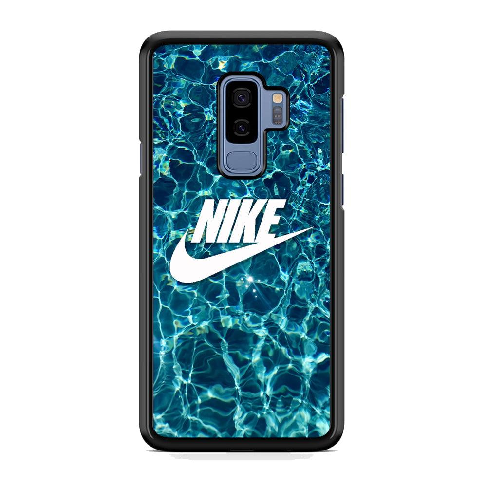 Nike Lots of Water Samsung Galaxy S9 Plus Case-Rubber Black (2D Case)-Oxvistore