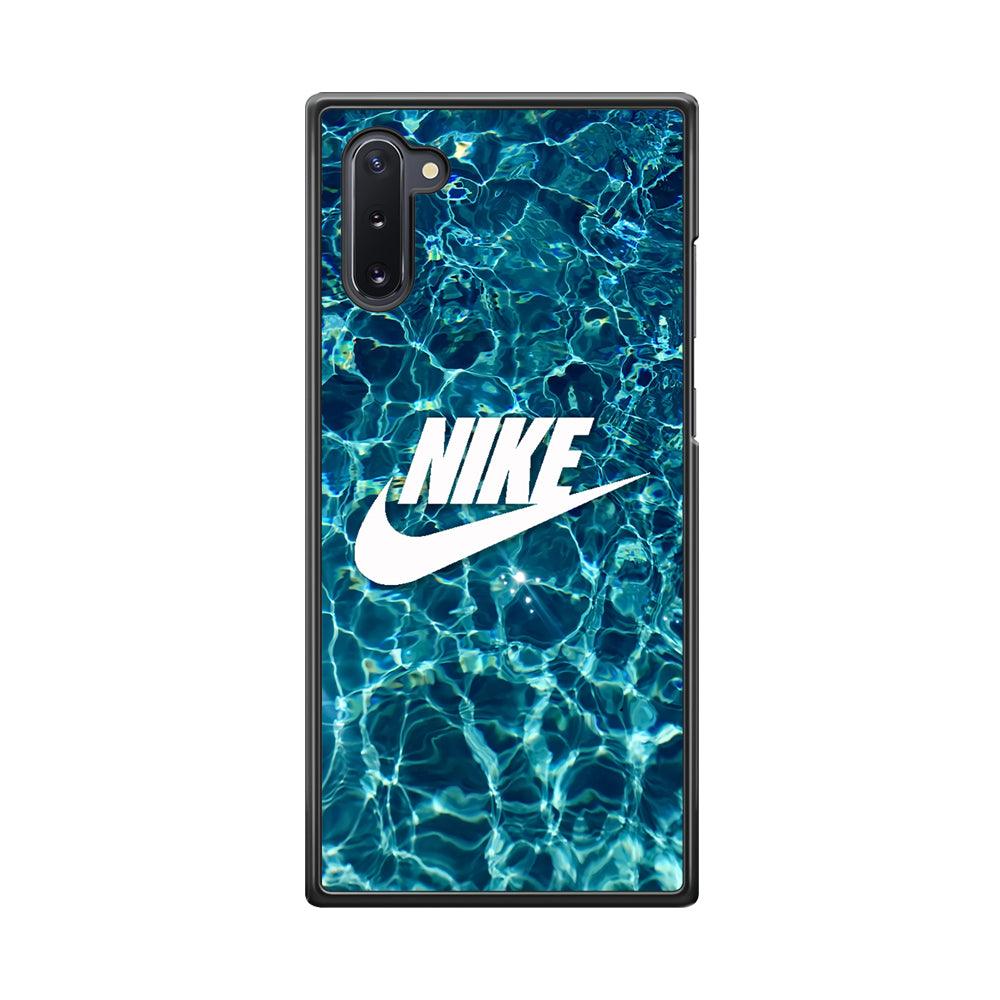 Nike Lots of Water Samsung Galaxy Note 10 Case-Rubber Black (2D Case)-Oxvistore