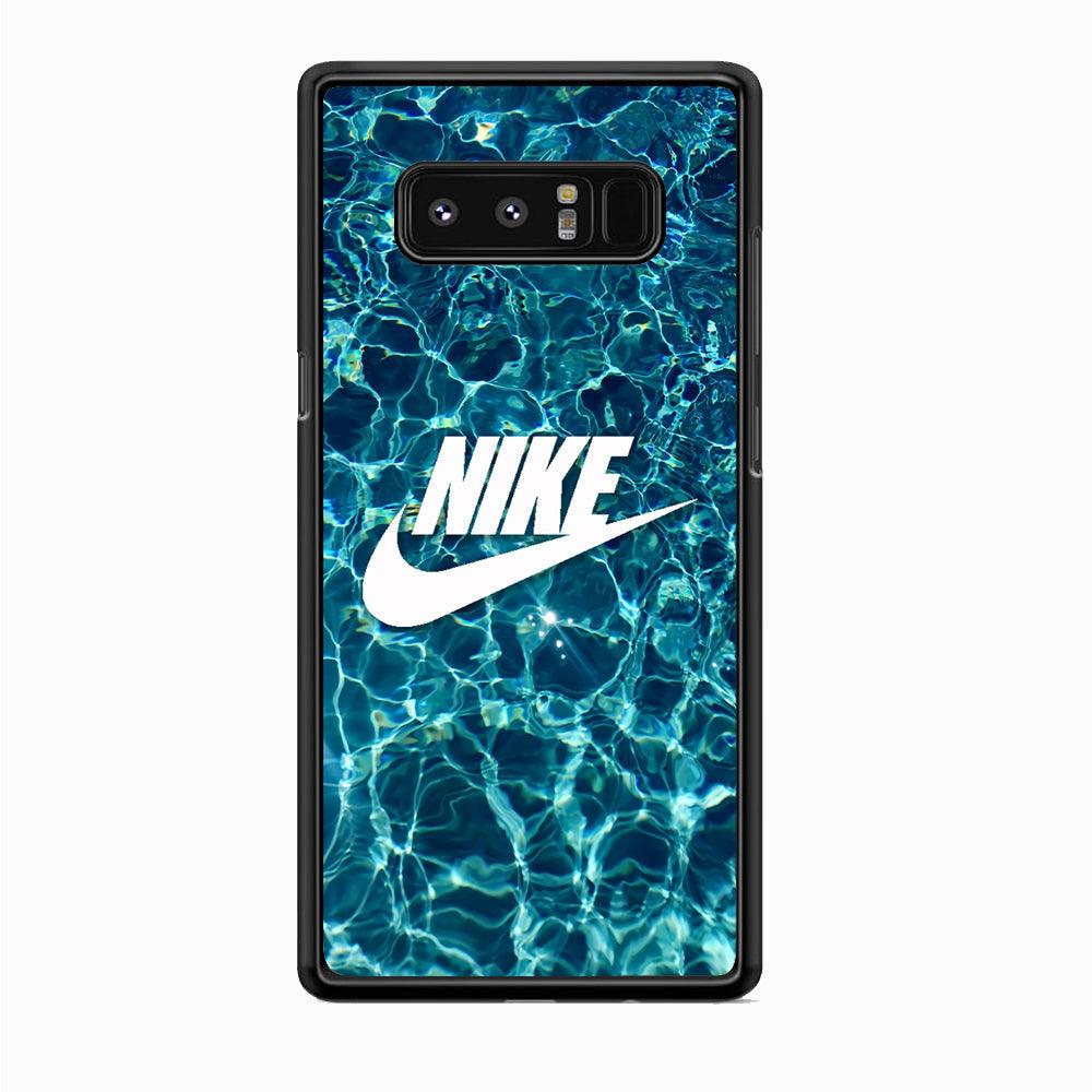 Nike Lots of Water Samsung Galaxy Note 8 Case-Rubber Black (2D Case)-Oxvistore